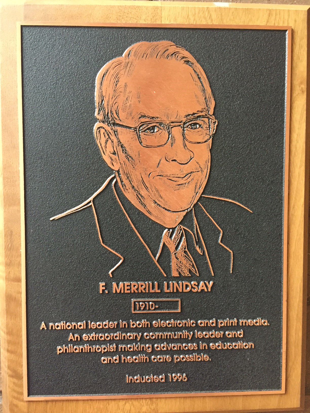 Wall of Fame: F. Merrill Lindsay